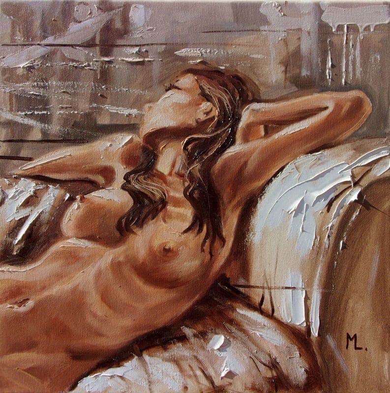 Nude oil paint