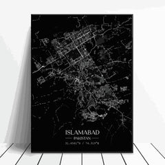 Aesthetic edits - Islamabad map